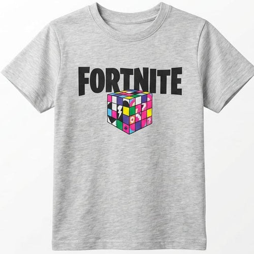 Boys T-shirt with Fornite & Cube Logo (BG-000318)