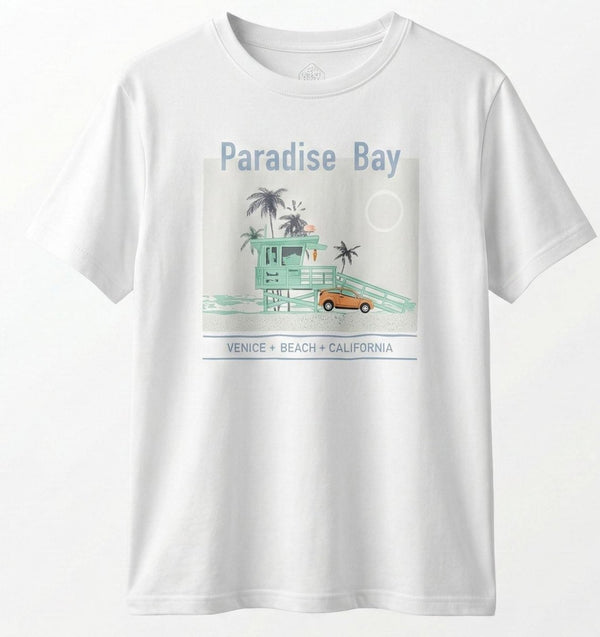 Boys T-shirt with Paradise Bay Venice Beach (BG-000337) - boy tshirt