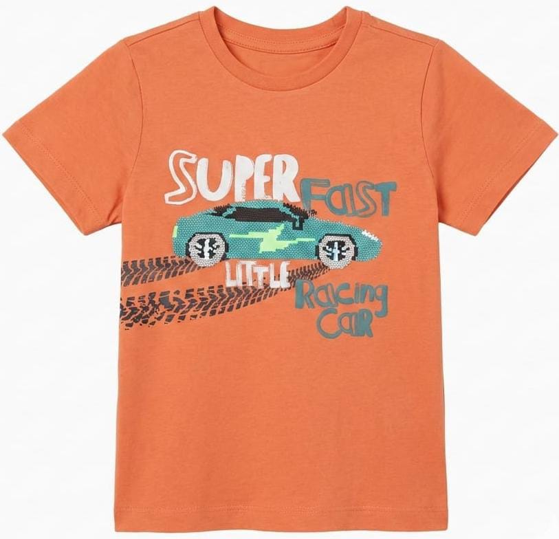 Boys T-shirt with racing Car design (BG-000322) - boy tshirt