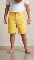 Boys Yellow Denim Shorts Classic Style Bright Summer Cotton Wear (BG-000551)