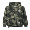 Camo Green Digital Camo Print Zip-Up Hoodie (BG-000088)