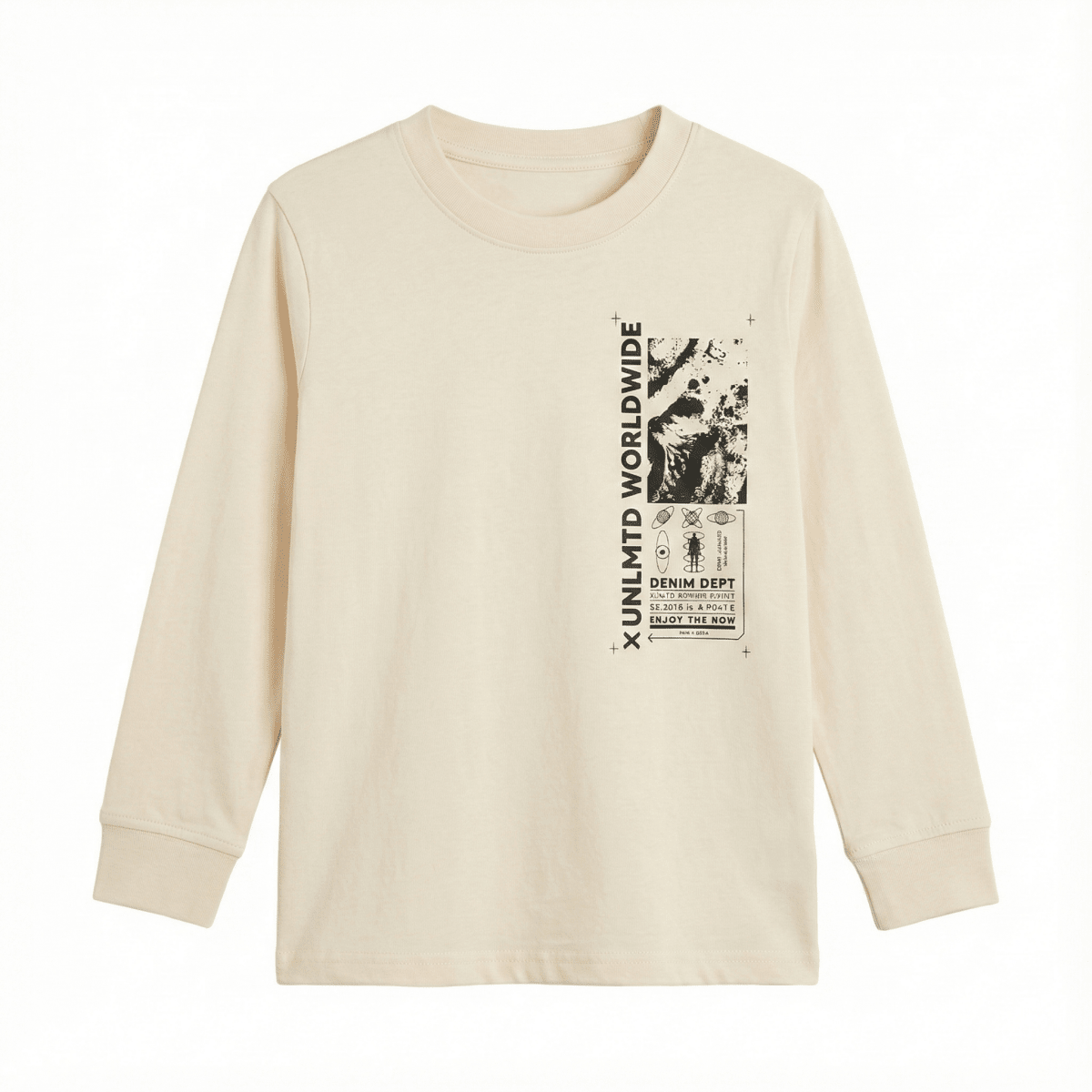 Cars jeans kids creaty sw off white long sleeve Shirt (BG-000096)