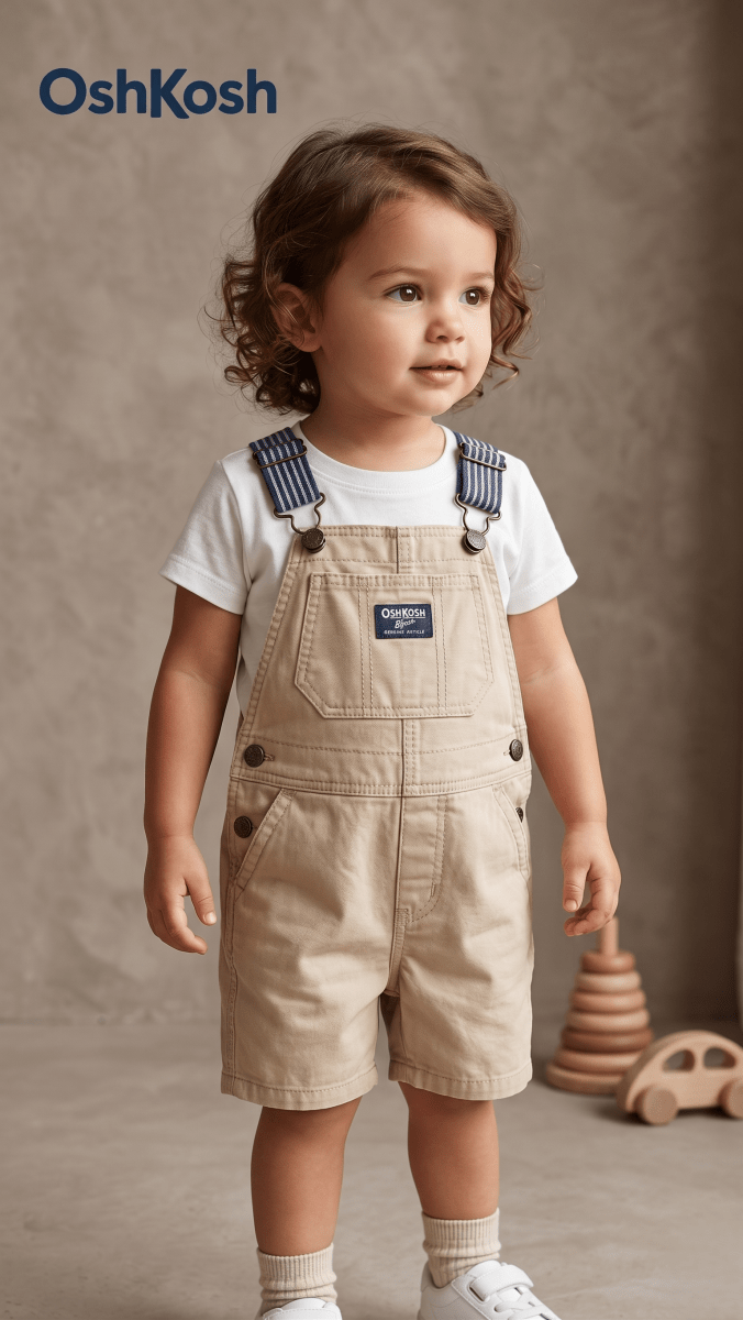 Classic Tan Canvas Shortalls (BG-000593) - dungaree