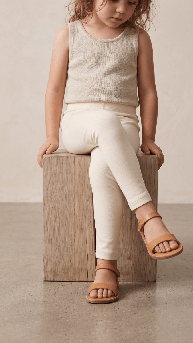 Cream Leggings-Summer (BG-000608) - girl tights