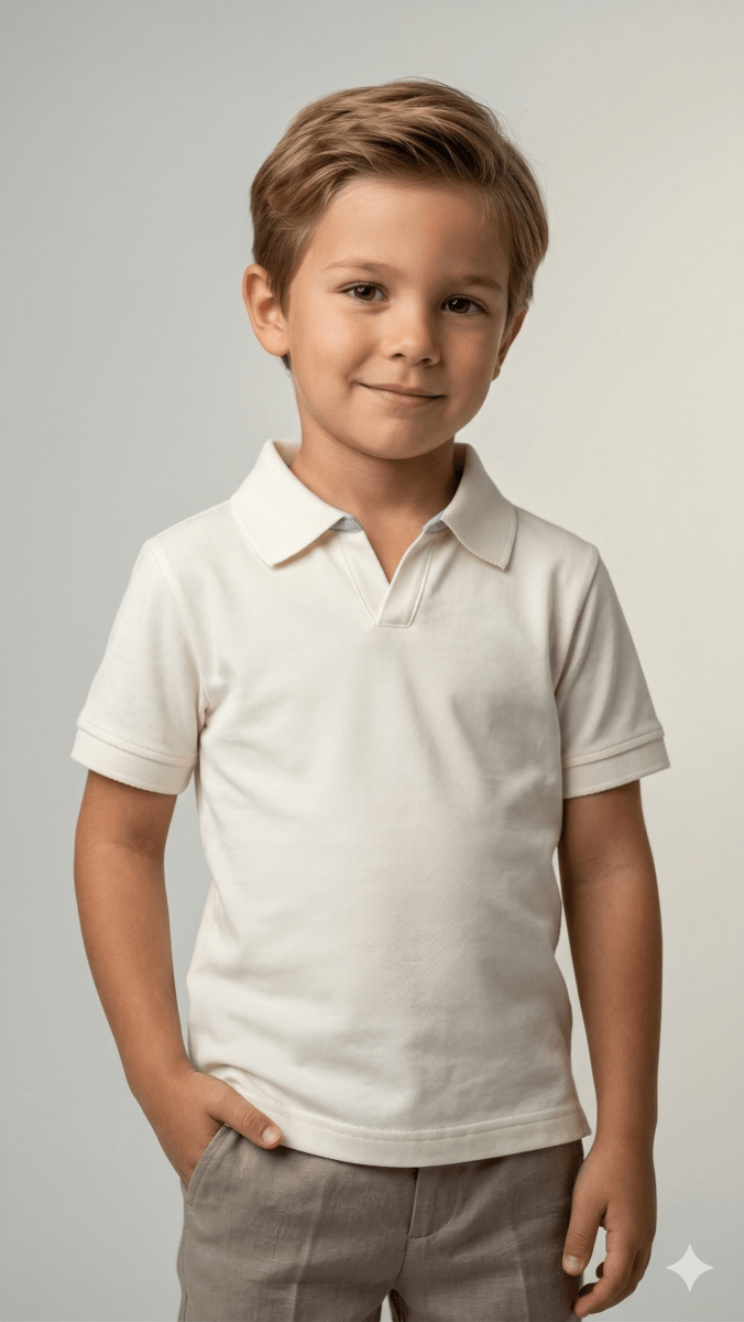 cream polostyle plain BG-000462 - polo