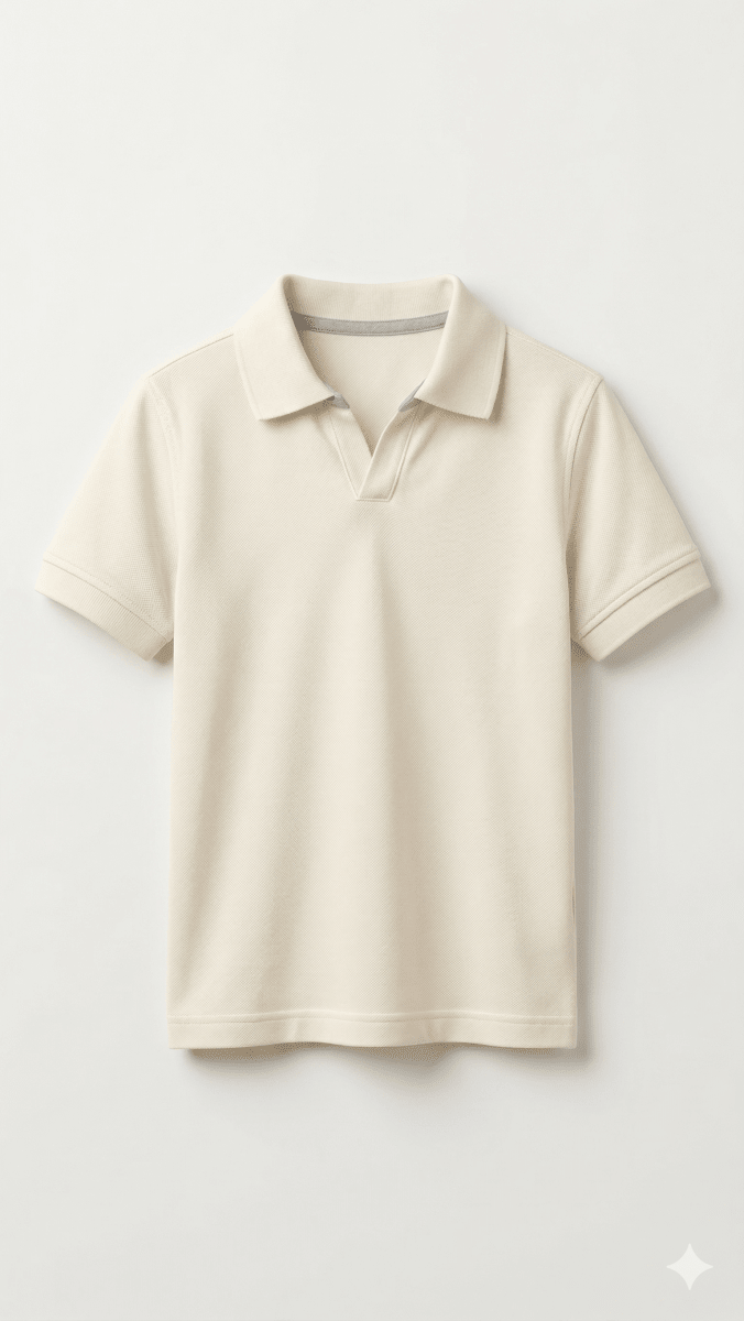 cream polostyle plain BG-000462 - polo
