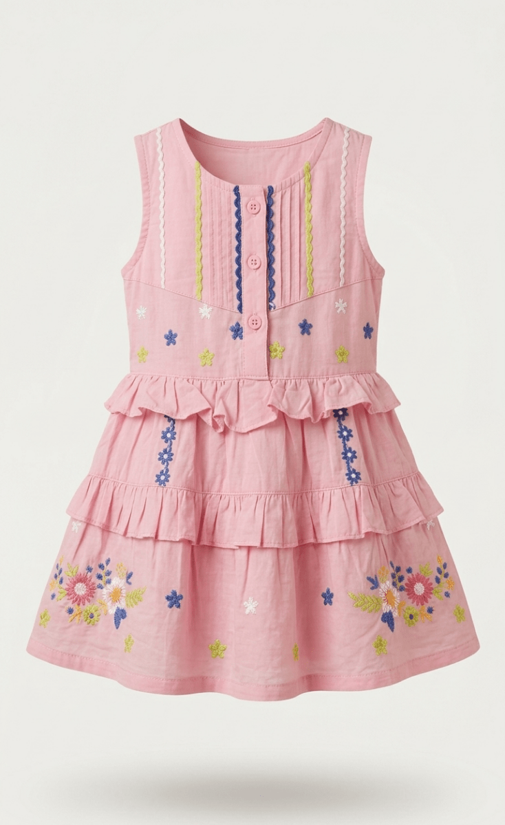 CUTIES PINK FROCK SLEEVELESS (BG-000778)
