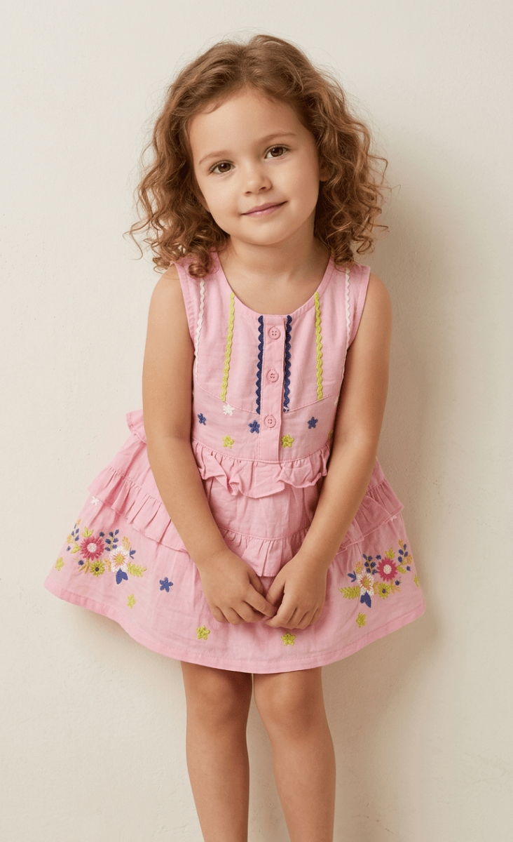 CUTIES PINK FROCK SLEEVELESS (BG-000778)