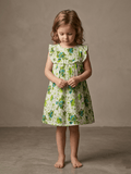 CUTIES SKIN FROCK WITH GREEN FLOWER PRINT (BG-000791) - frock