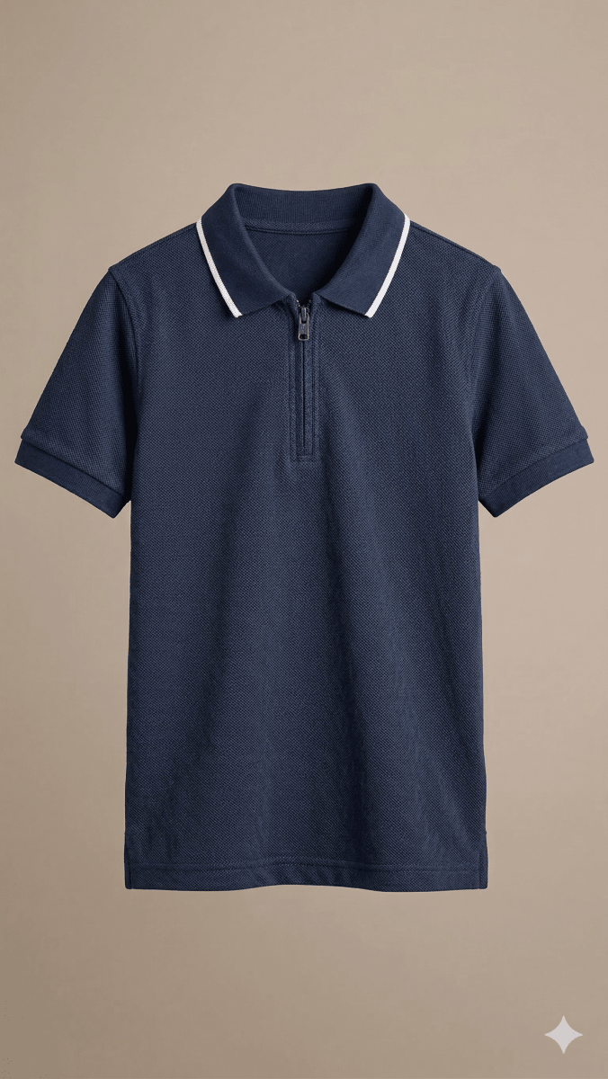 dark blue polo knitted BG-000473 - polo
