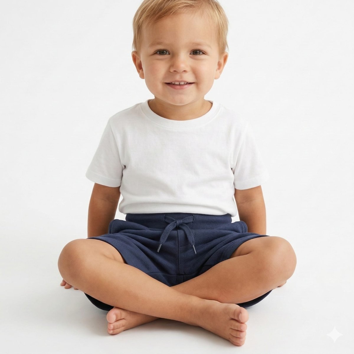 Dark Navy Blue Childerns Shorts (BG-000423) - nikkers