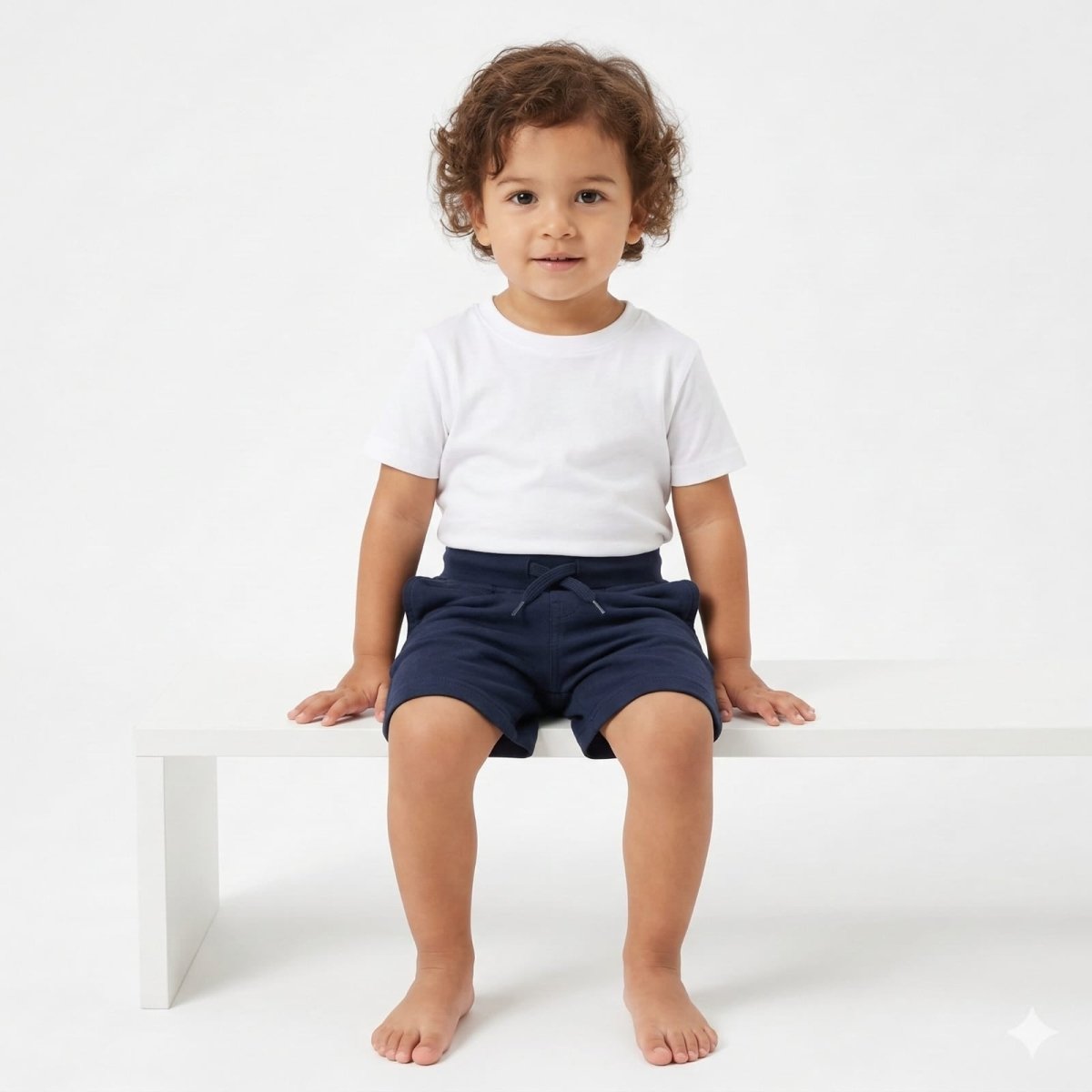 Dark Navy Blue Childerns Shorts (BG-000423) - nikkers