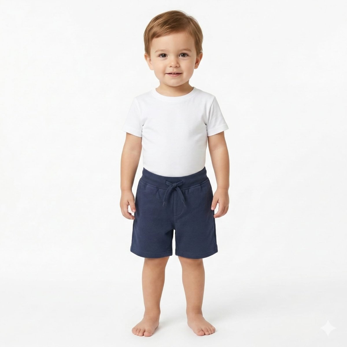 Dark Navy Blue Childerns Shorts (BG-000423) - nikkers