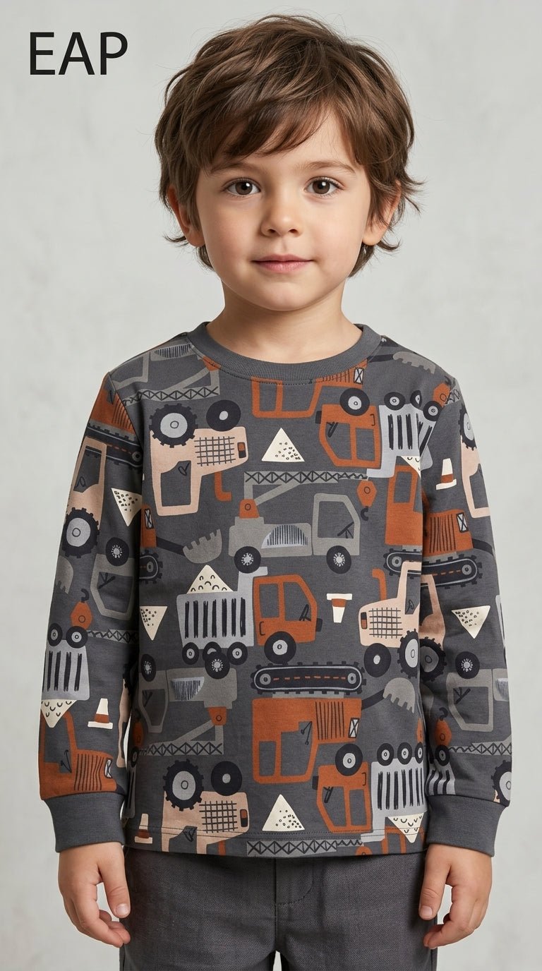 Denokids boys long sleeved cotton shirt (BG-000095)