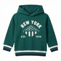 Forest Green "New York 1996" Varsity Pullover Hoodie (BG-000084)