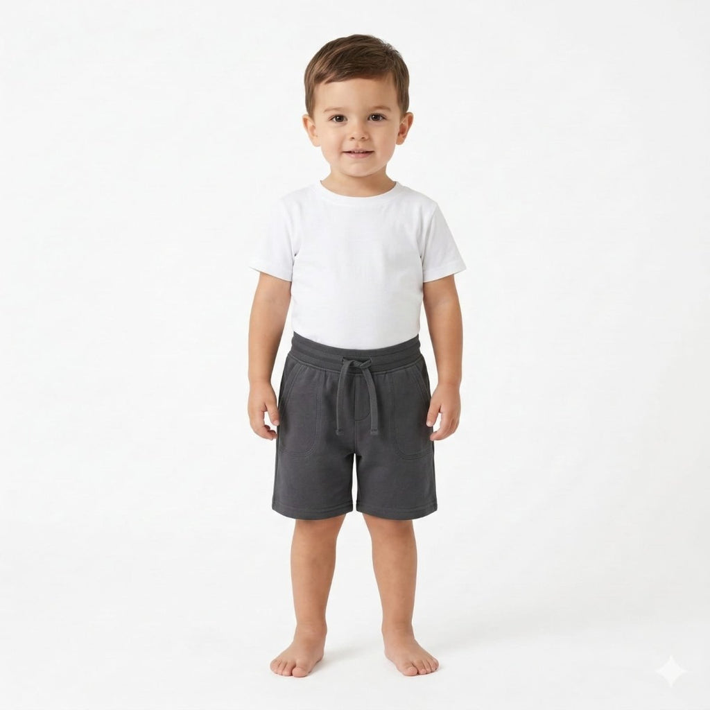 Forge Grey Childerns Shorts (BG-000422) - nikkers