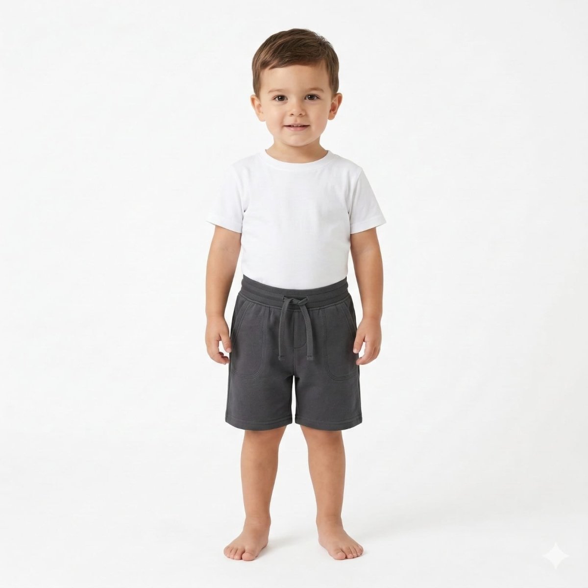 Forge Grey Childerns Shorts (BG-000422) - nikkers