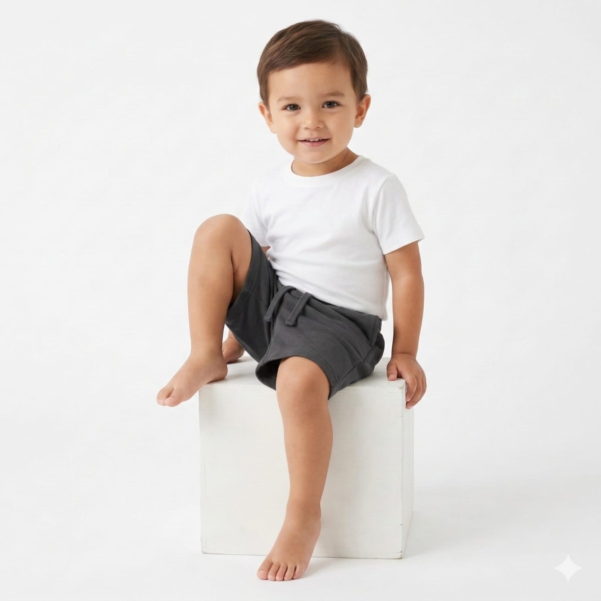Forge Grey Childerns Shorts (BG-000422) - nikkers