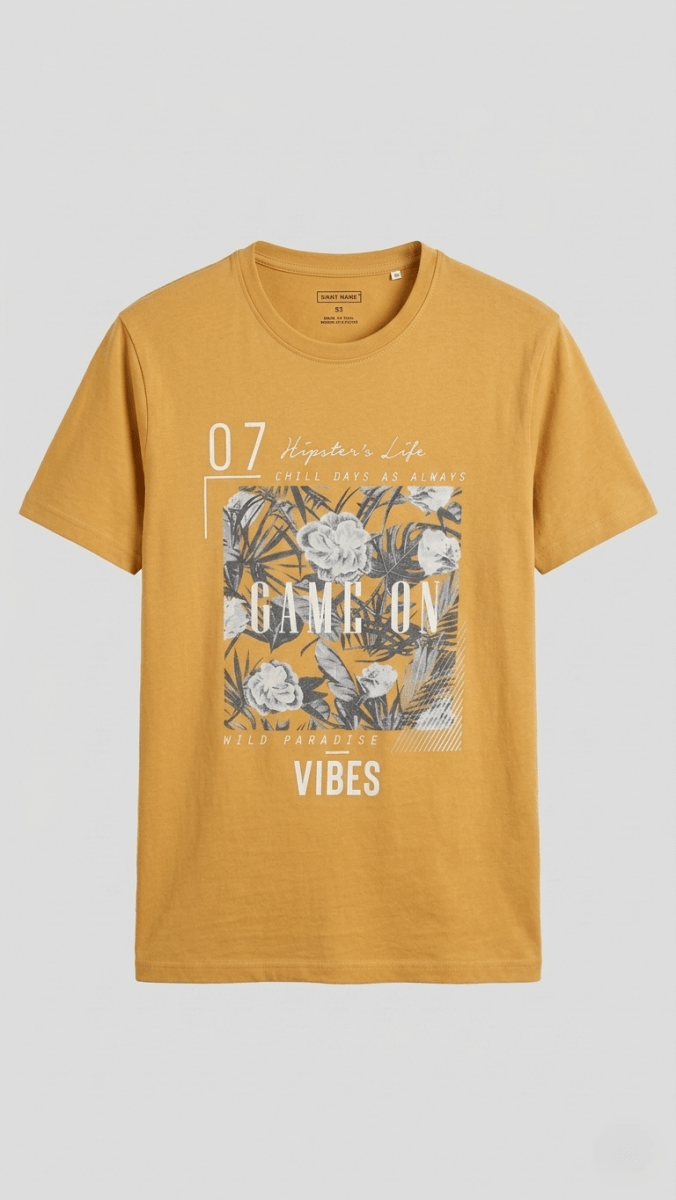 Game On" Wild Paradise Floral Summer Tee (BG-000655) - men shirts