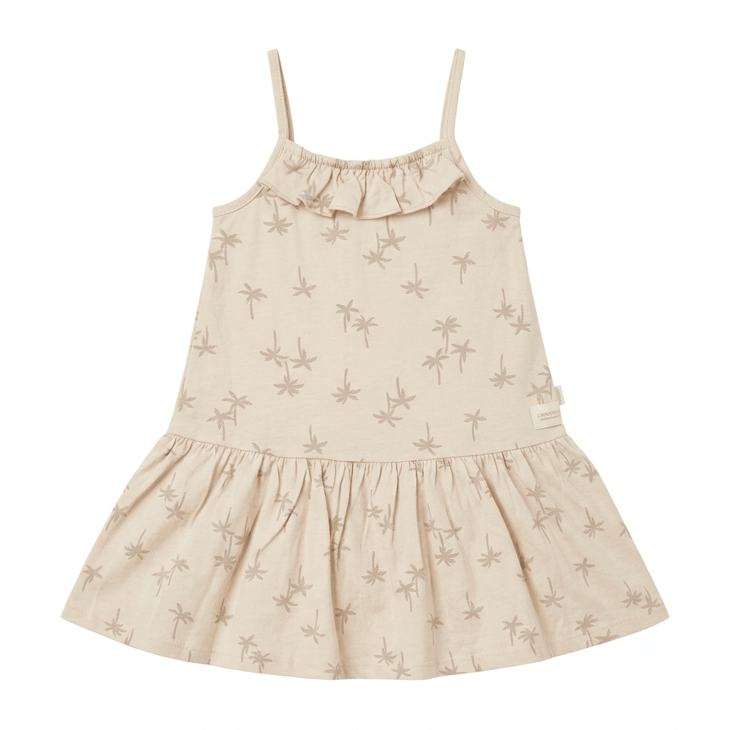 Girls Dress with Palm Tree Theme (BG-000393) - blouse