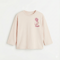 Girls Long Sleeve Shirt with Rose Print (BG-000146)