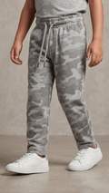 Green Camo Print Fleece Jogger Pants (BG-000621)