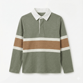 Green Polo Shirt with Cut & Sew Panel (BG-000143)
