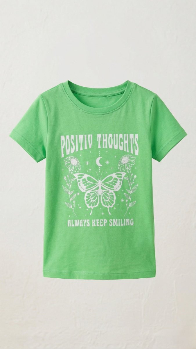Green with Butterfly & Always Keep Shining (BG-000436) - blouse