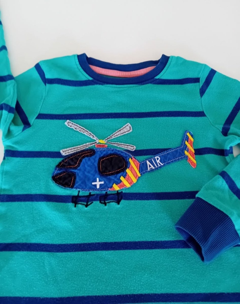 Green/orange transport mini snuggle shirt (BG-000116)