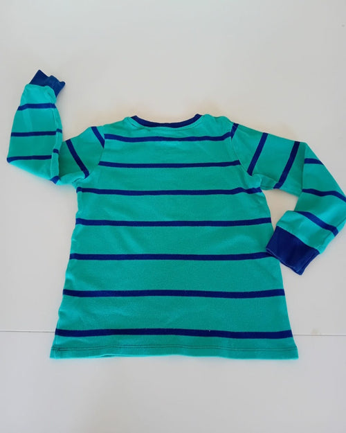 Green/orange transport mini snuggle shirt (BG-000116)
