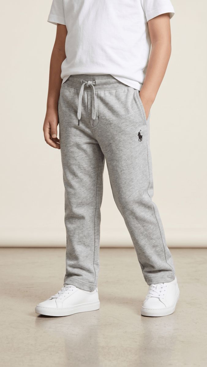 Grey Polo Embroidered Cotton Jogger Trouser (BG-000620) - boy trouser