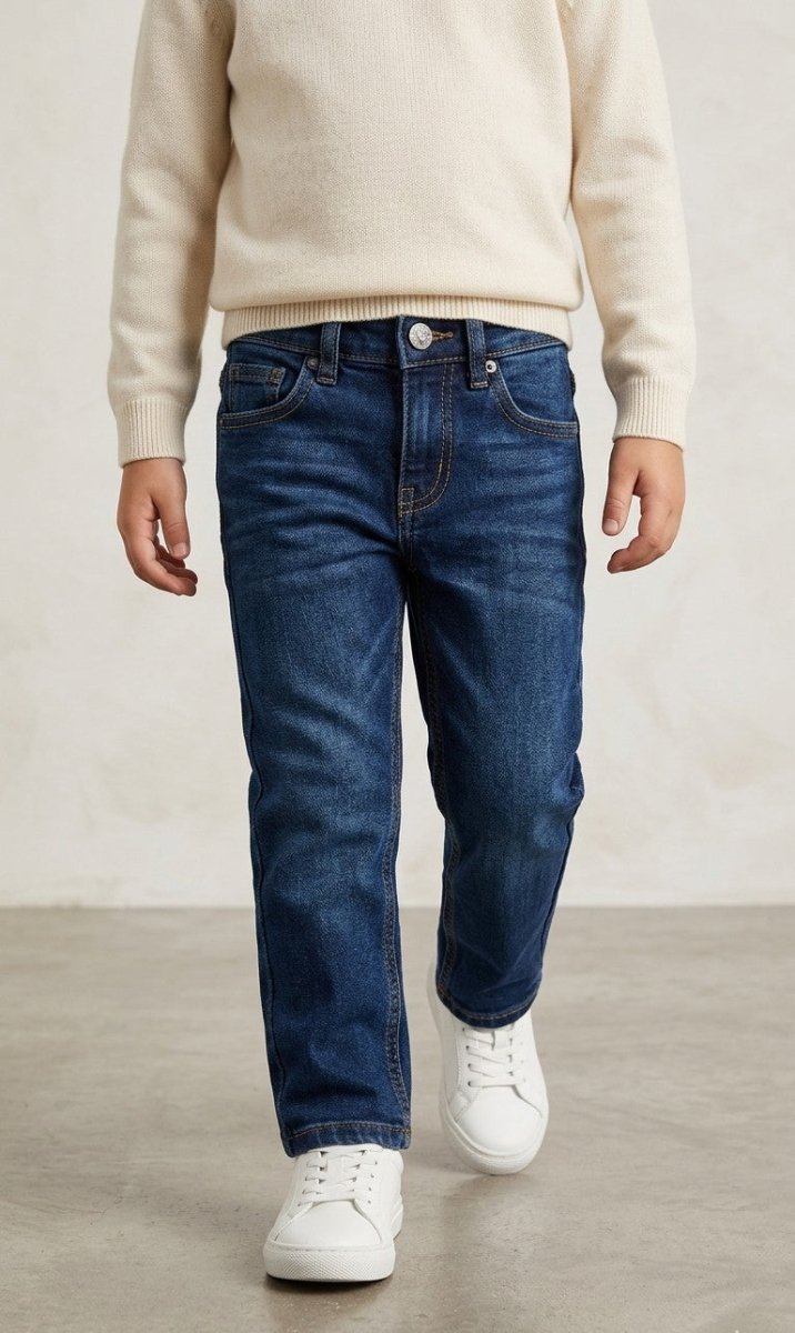 GUESS PANT BOY DENIM DARK BLUE (BG-000602) - boys pants