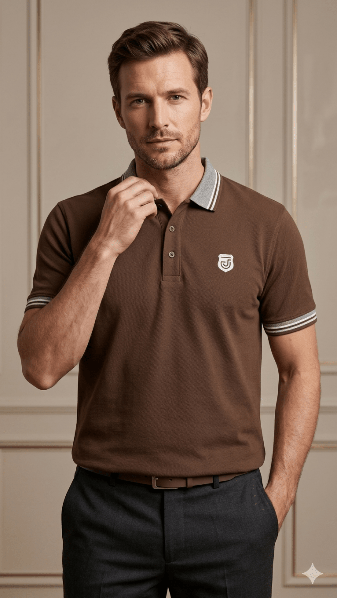 JUPITER CHOCOLATE BROWN 9BG-000728) - men shirts