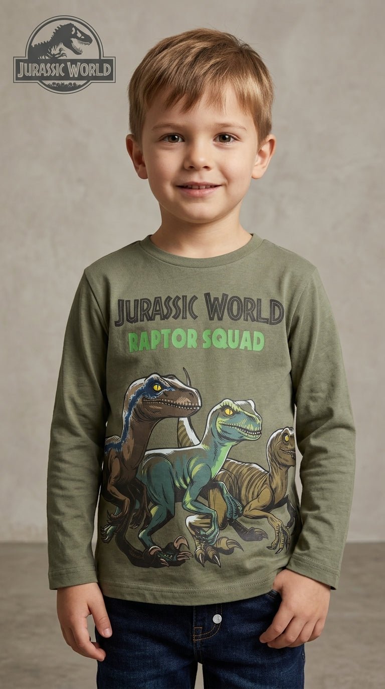 Jurassic world long sleeve cotton Shirt (BG-000100)