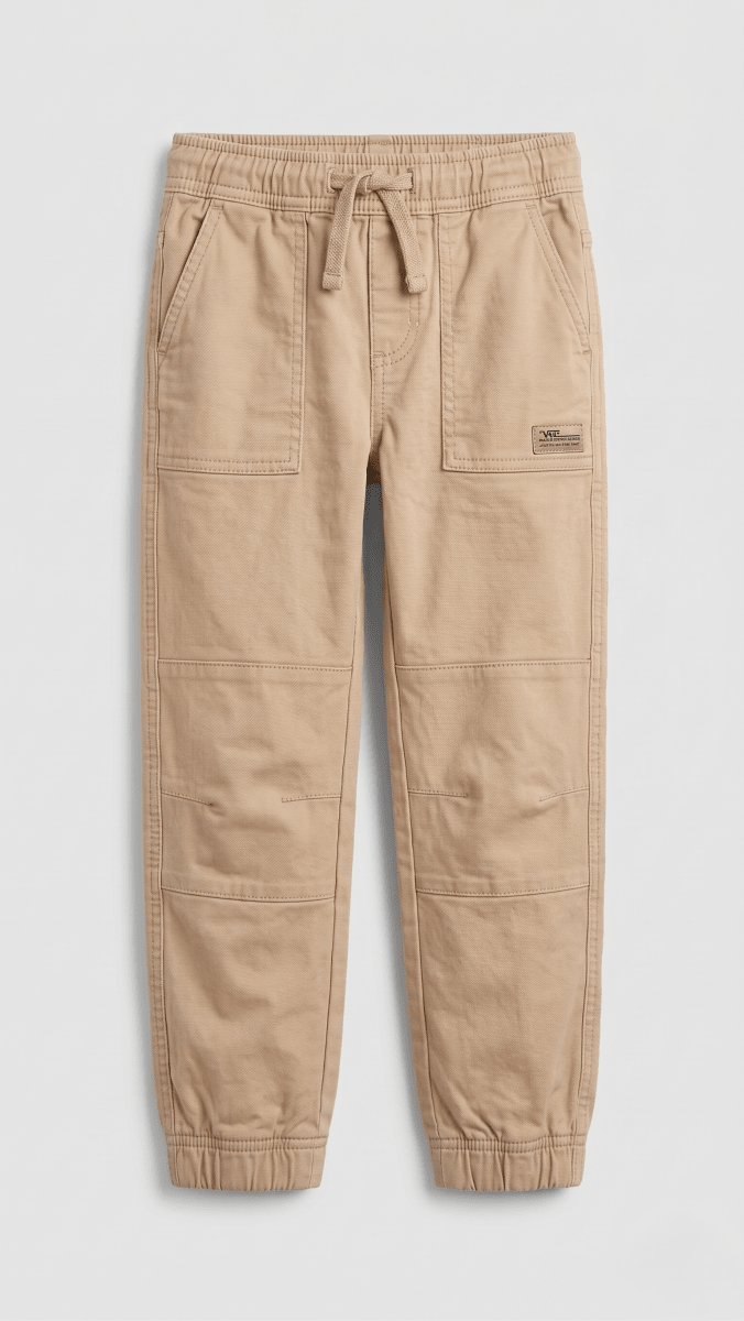Khaki Solid Casual Joggers Style Pant (BG-000366) - boys pants