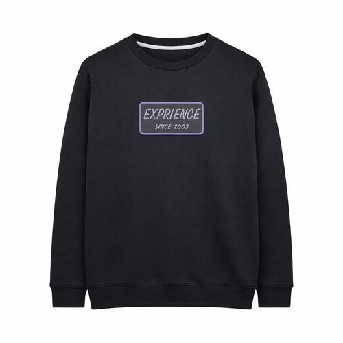 Kids Black Sweatshirt - "Experience - Since 2003" Graphic Print Kids Black Sweatshirt - "Journeys Great Britain" Graphic Print (BG-000198) - boy sweatshirt