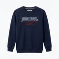 Kids Black Sweatshirt - "Journeys Great Britain" Graphic Print (BG-000183) - boy sweatshirt