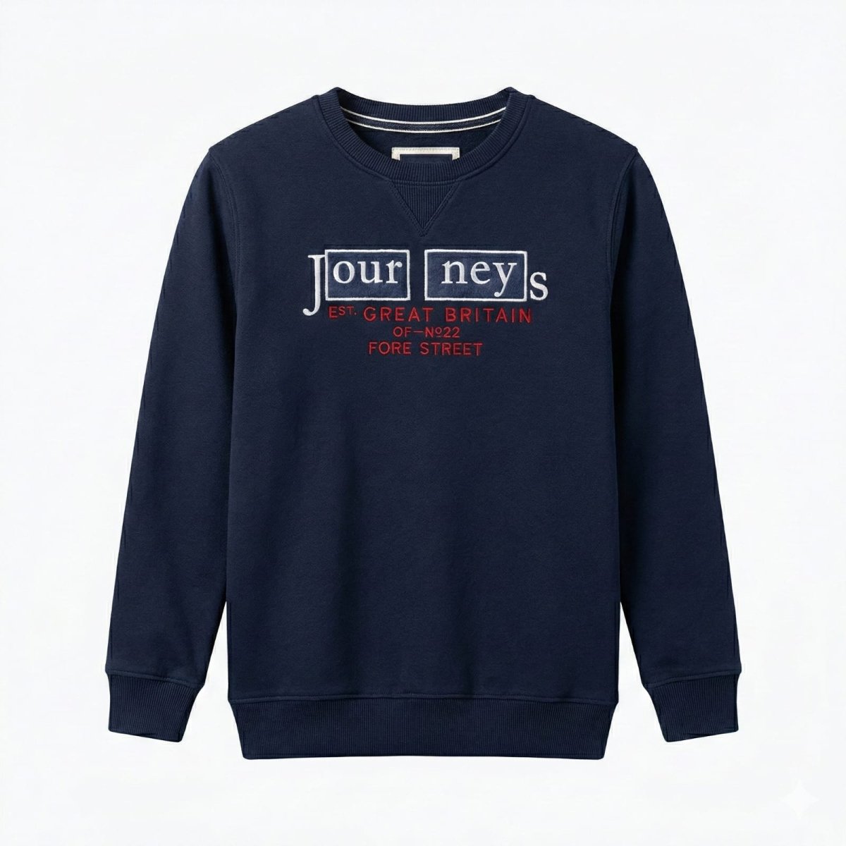 Kids Black Sweatshirt - "Journeys Great Britain" Graphic Print (BG-000183) - boy sweatshirt