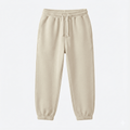 Kids' Premium Essential Beige Fleece Joggers - Solid Color (BG-000034)