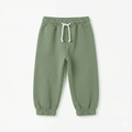 Kids' Soft Cotton Fleece Joggers - Sage Green (BG-000029)