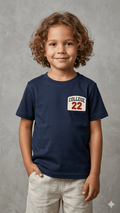 LIGHT BLUE SHIRT COLLEGE 22 (BG-000598) - boy tshirt