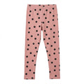Light Pink Legging with Black Dots (BG-000214) - girl tights