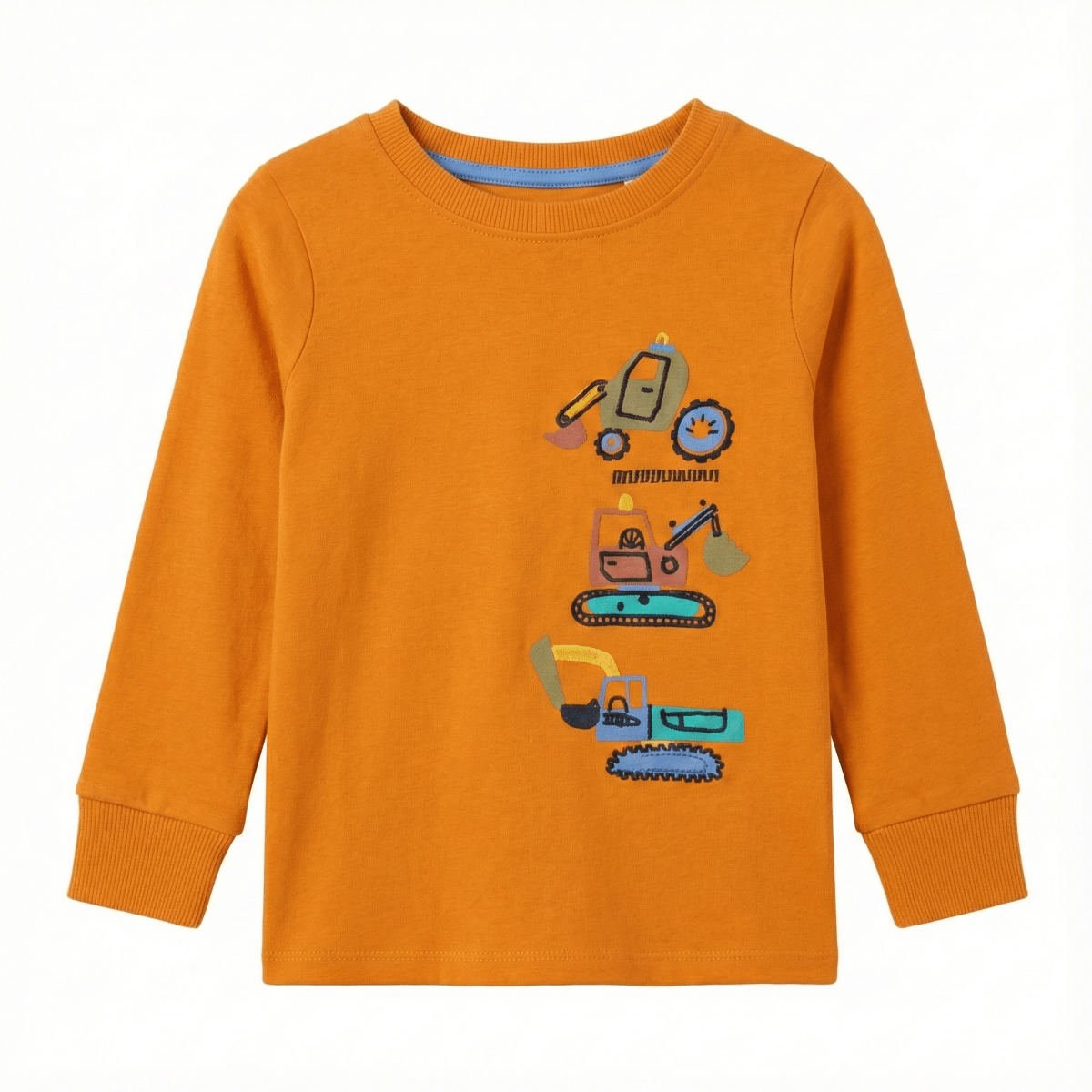 Long sleeve cotton Shirt with construction vehicle (BG-000097)