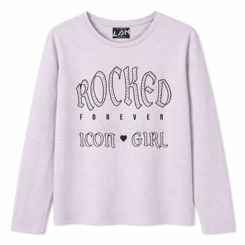 Long Sleeve Shirt with ROCKED FOREVER & ICON GIRL Print (BG-000164)