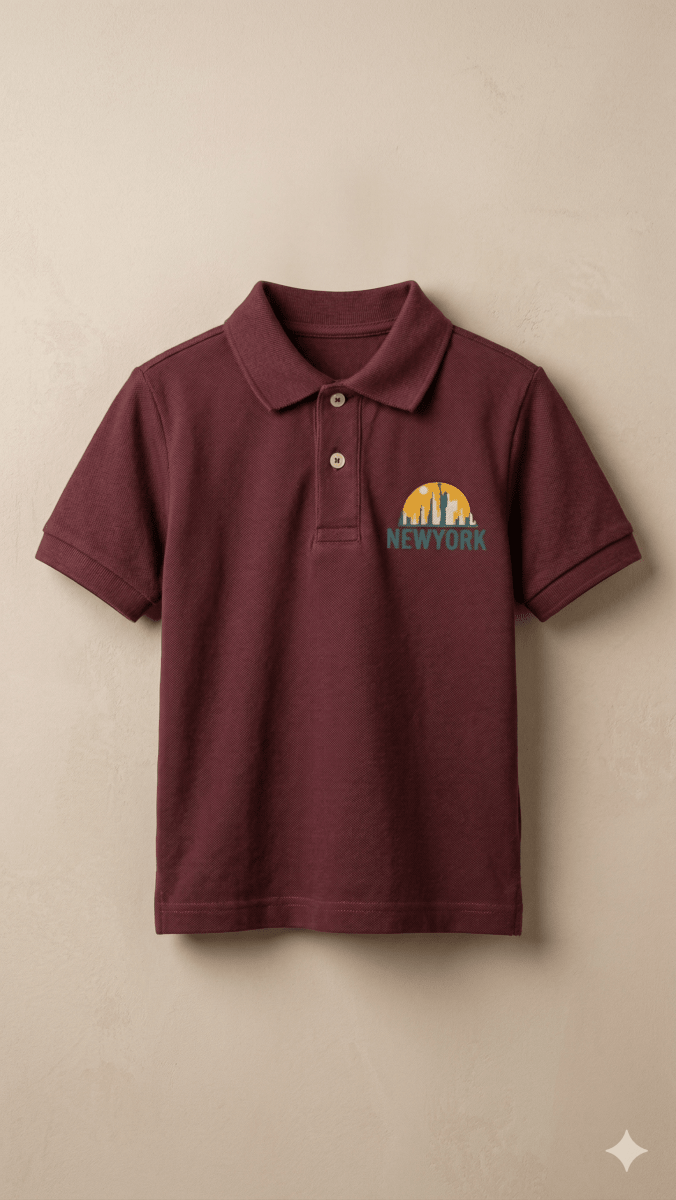 Mahroon Boys Polo Shirt (BG-000430) - polo
