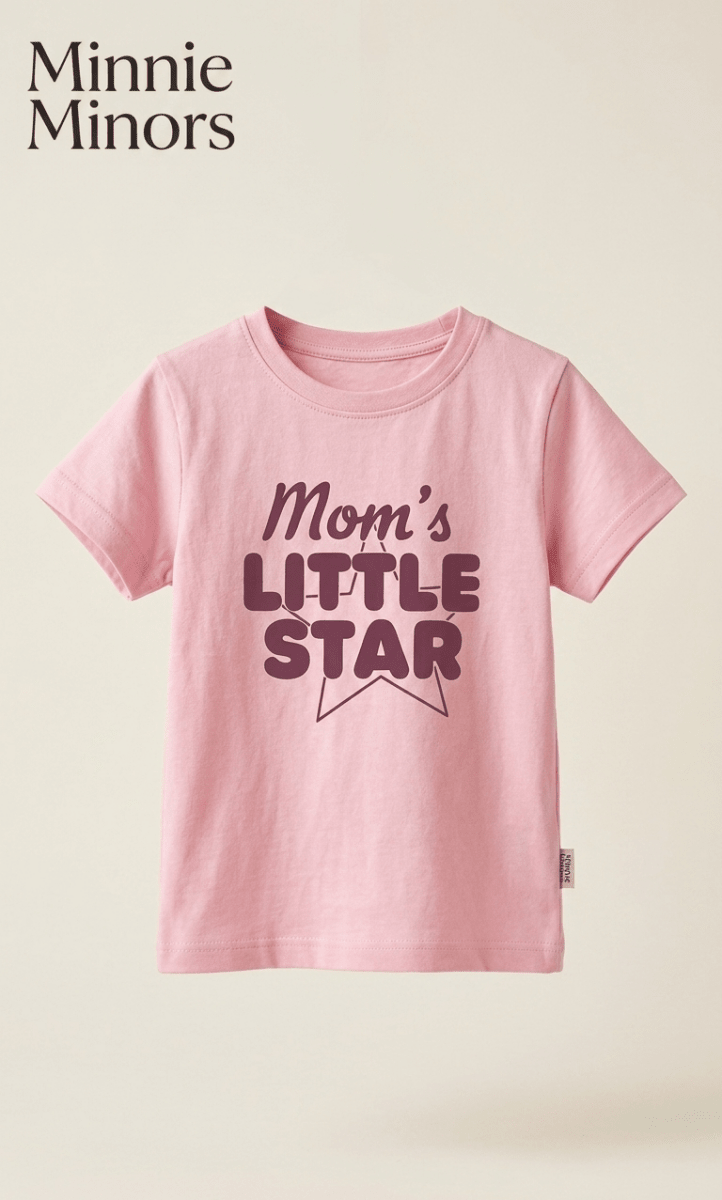 MINNIE MINORS PINK SHIRT MOMS LITTLE STAR PRINT (BG-000672) - blouse