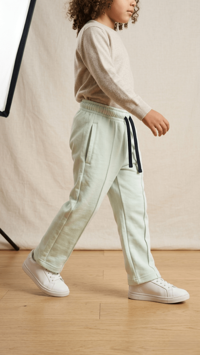Mint Green Relaxed Fit Trousers (BG-000559) - boy trouser