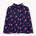 Nany Blue Long Sleeve Top with Pink Stars (BG-000175)