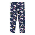 Navy Blue Girls Legging with Unicorn & Butterfly Print (BG-000226)
