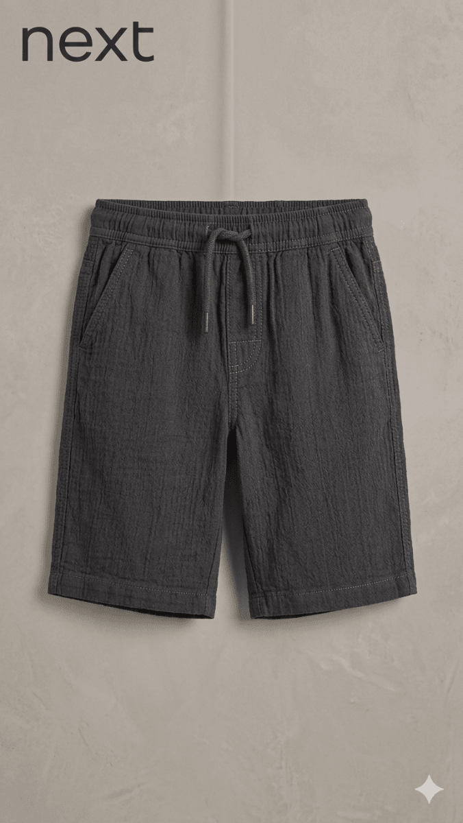 NEXT KNITTED NAVY BLUE SHORTS (BG-000600) - nikkers